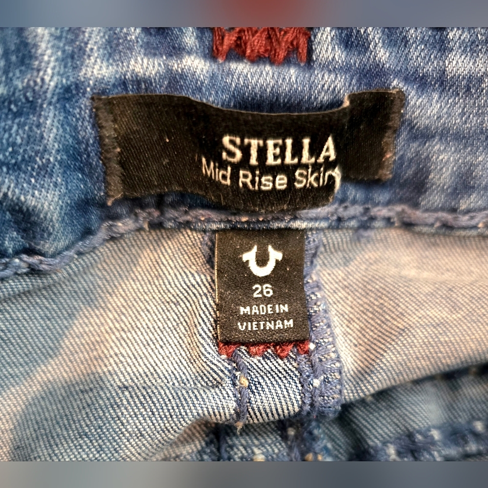 True Religion Stella Midrise Skinny Super T Jeans Size 26 - Picture 6 of 10